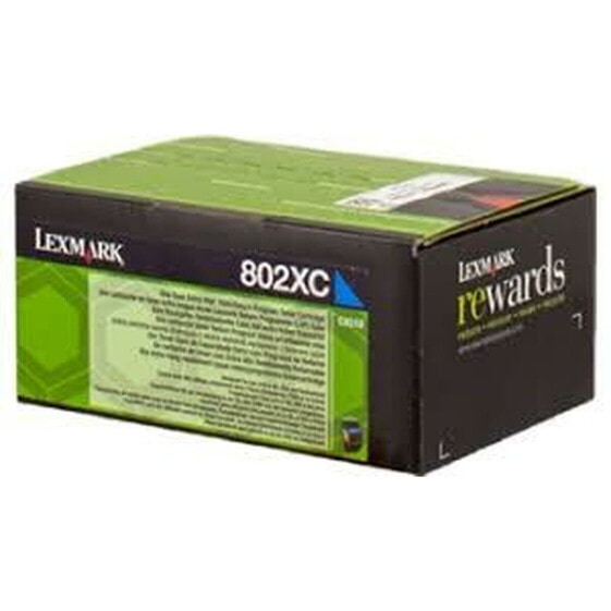 Тонер Lexmark 802XC Синий Циановый