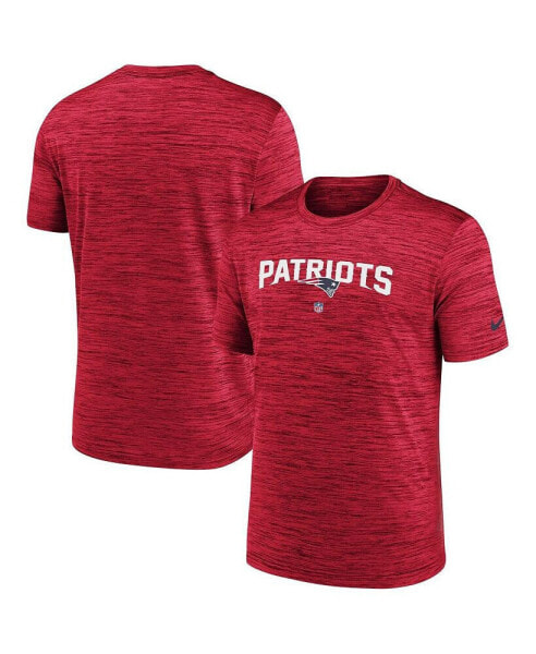 Men's Red New England Patriots Velocity Performance T-shirt