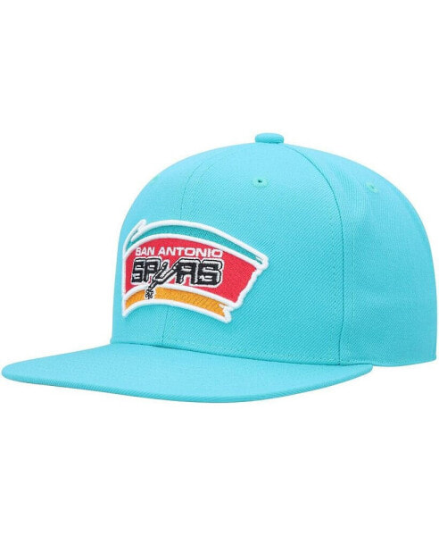 Men's Teal San Antonio Spurs Hardwood Classics MVP Team Ground 2.0 Fitted Hat