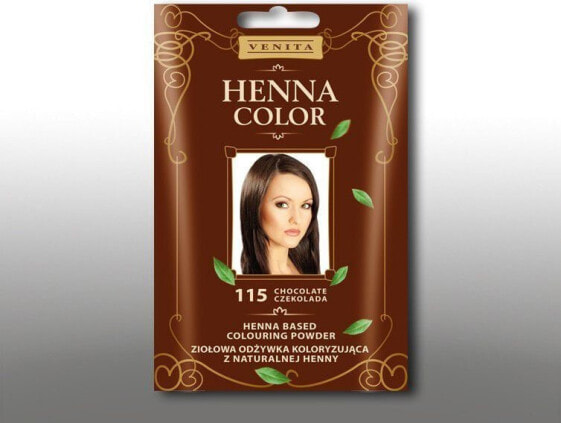 Окрашивающая травяная маска для волос Venita Henna Color 30 г 115 шоколад