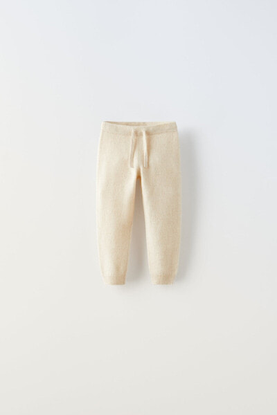 Knit 100% cashmere trousers
