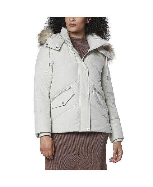 Women's Daphne Quilted Soft Matte Shell With Mixed Quilted Down Puffer