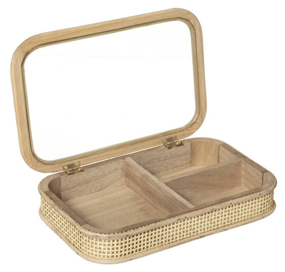 Schmuckbox mit Rattan, 28 x 18 cm