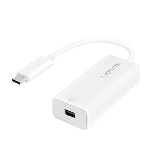 LogiLink UA0360 - 0.15 m - USB Type-C - Mini DisplayPort - Male - Female - Straight