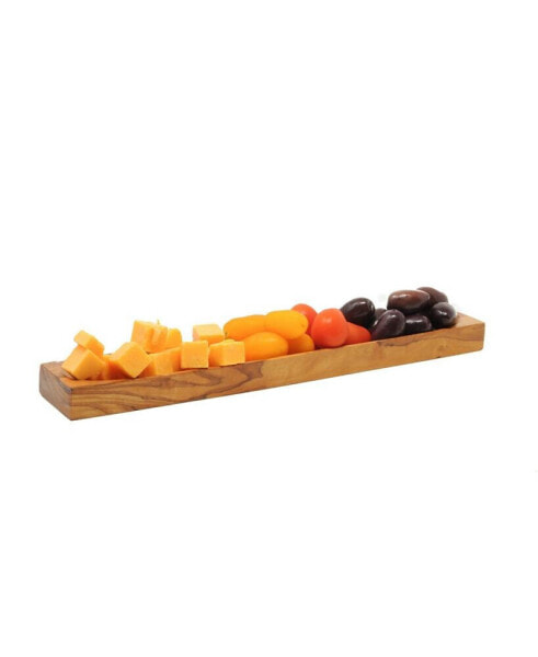 Olive Wood Cheese Olive Plate