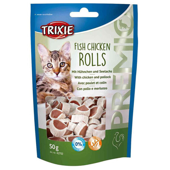 TRIXIE Premio Fish Chicken Rolls Snacks 50g