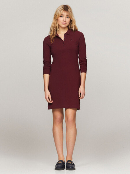 Slim Fit Long-Sleeve Polo Dress