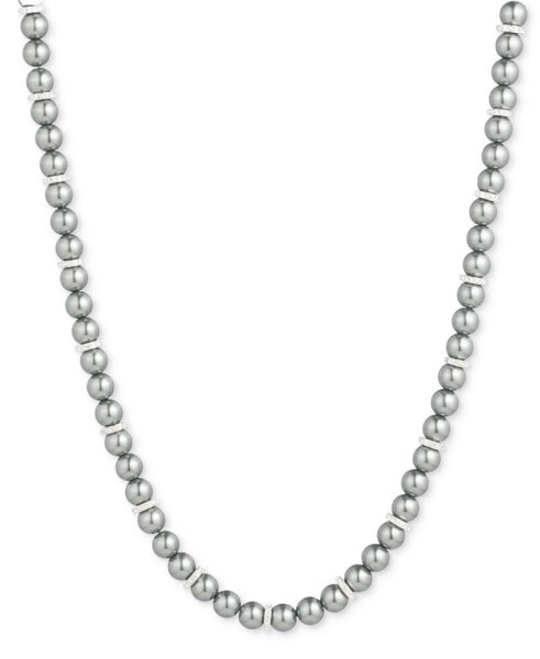 Lauren Ralph Lauren pavé & Imitation Pearl Beaded 17" Collar Necklace