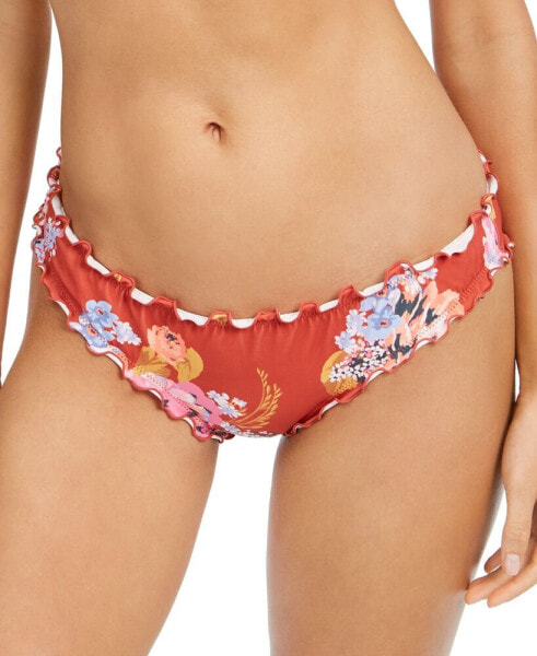 Mermaid Floral Printed Ruffled Bikini Bottoms, Created for Macy's