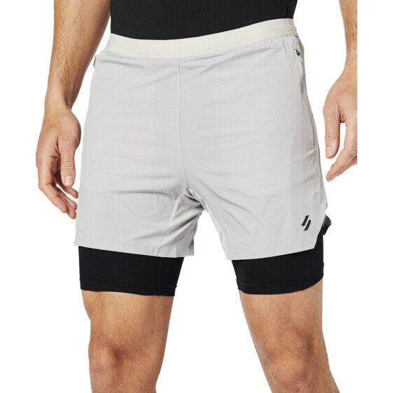 SUPERDRY Run Premium Layered shorts