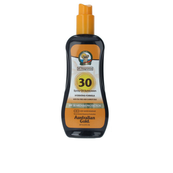 Australian Goldи Hydrating Formula Spray Oil Sunscreen SPF30  Водостойкий солнцезащитный спрей с маслами чайного дерева и моркови  увлажняющие 237 мл