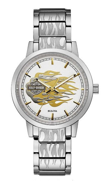 Часы и аксессуары Harley-Davidson Женские часы с нержавеющей сталью и силвером"FCLigU"