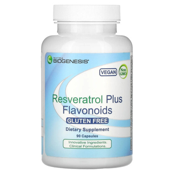 БАД с ресвератролом Nutra BioGenesis Resveratrol Plus Flavonoids, 90 капсул
