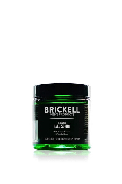 Brickell men's products, face peeling, natural and organic facial exfoliator 118 ml