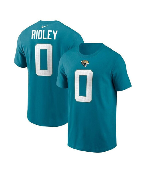 Men's Calvin Ridley Teal Jacksonville Jaguars Player Name and Number T-shirt