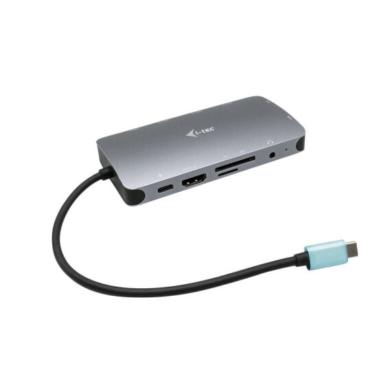 Док-станция i-tec Technologies s.r.o. i-tec Metal USB-C Nano Dock HDMI/VGA with LAN + Power Delivery 100 W - проводная - USB 3.2 Gen 1 (3.1 Gen 1) Type-C - 100 W - 3,5 мм - серебристый - MicroSD (TransFlash) - SD
