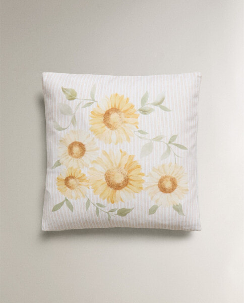 Sunflower cushion cover