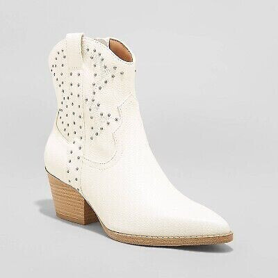 Women's Twyla Western Boots - Universal Thread Off-White 8.5