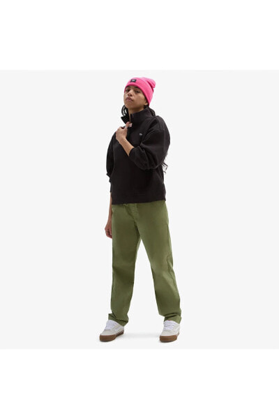 Leighton Mock Neck Fleece Kadın Siyah Sweatshirt