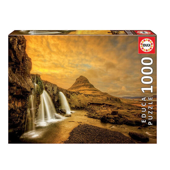 EDUCA BORRAS Puzzle 1000 Waterfall Kirkjufellsfoss Iceland
