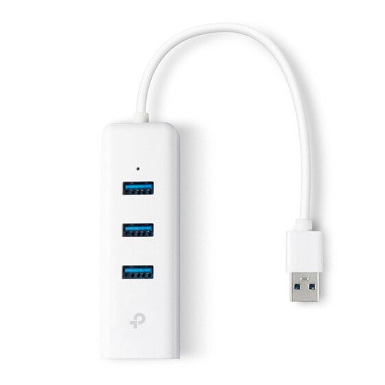 TP-LINK UE330 - Wired - USB 3.2 Gen 1 (3.1 Gen 1) Type-A - 10,100,1000 Mbit/s - White - RJ-45 - USB 3.2 Gen 1 (3.1 Gen 1) Type-A - USB