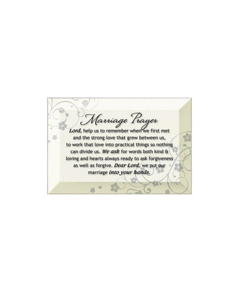 Панно из стекла с подставкой Dexsa Marriage Prayer 4" x 6"