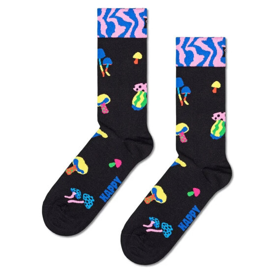 Носки полудлинные Happy Socks Mushrooms