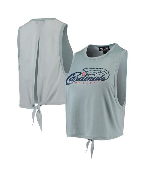 Топ блузка с открытой спиной Light Blue St. Louis Cardinals от The Wild Collective.