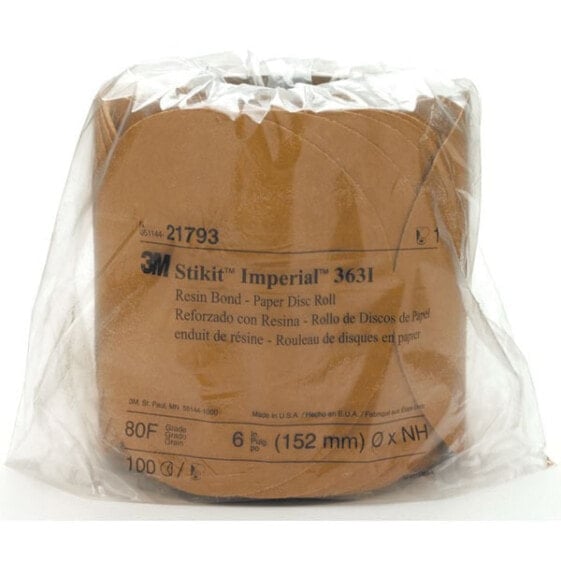 3M Stikit Imperial Gold F WT 80F 6´´ Disc Rolls