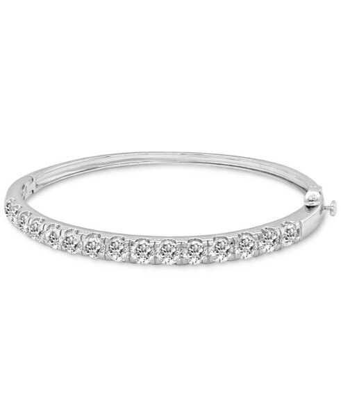 Lab Grown Diamond Bangle Bracelet (5 ct. t.w.) in 14k White Gold