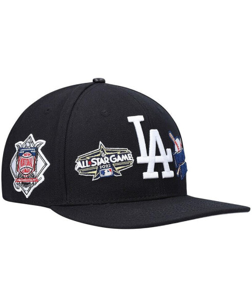 Men's Black Los Angeles Dodgers All-Star Multi Hit Wool Snapback Hat