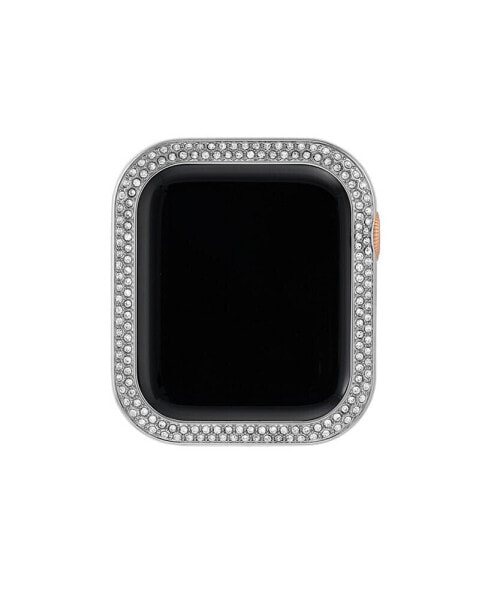 44mm Apple Watch Metal Protective Bumper in Silver With Crystal Accents