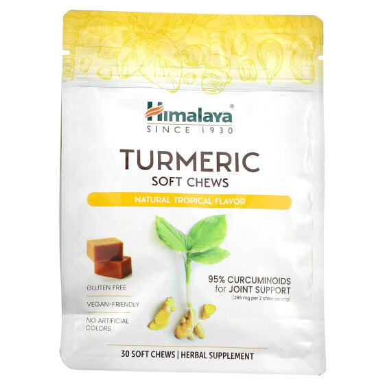 Turmeric Soft Chews, Natural Tropical, 30 Soft Chews