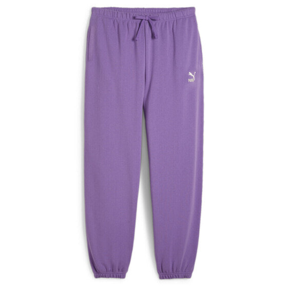 Puma Better Classics Drawstring Sweatpants Womens Purple Casual Athletic Bottoms