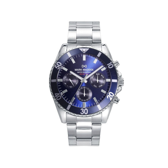 Мужские часы Mark Maddox HM0140-37 Серебристый (Ø 45 mm)