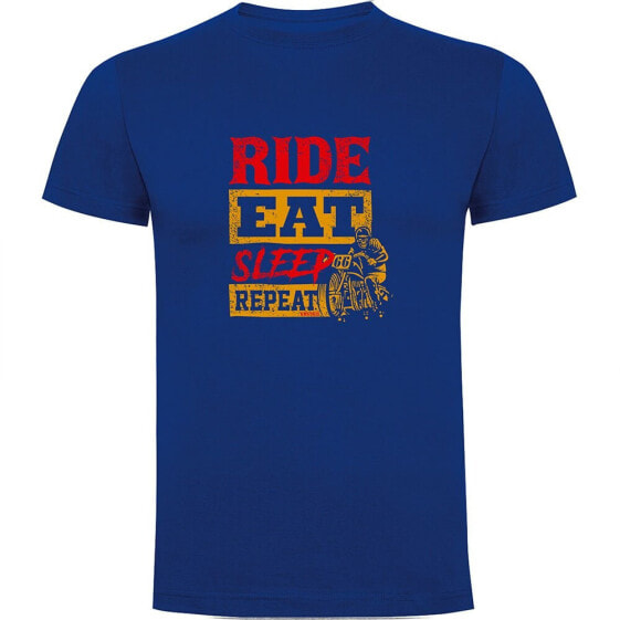 KRUSKIS Ride Eat Sleep Repeat short sleeve T-shirt