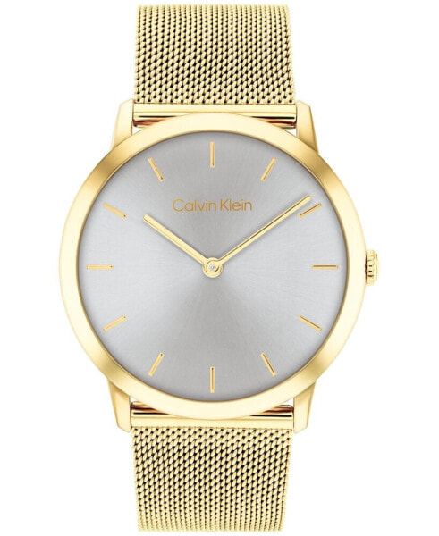 Women's Exceptional Gold-Tone Stainless Steel Mesh Bracelet Watch 37mm
