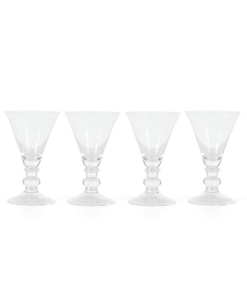 Crispa Handmade Glassware, Set of 4