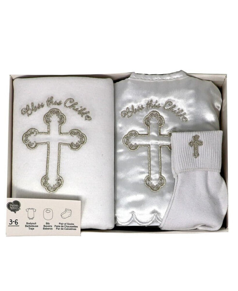 Baby Boys and Girls 3-piece Christening Gift Set