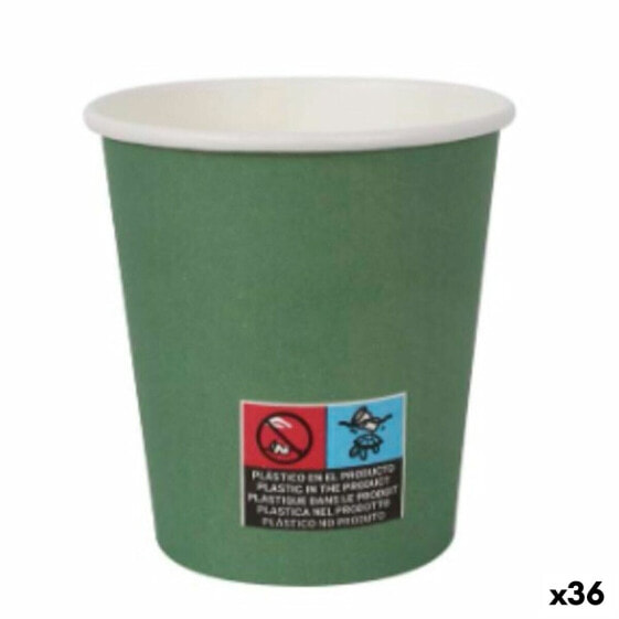 Одноразовый стакан Algon Картонный 200 мл Зеленый 36 шт (24 шт)