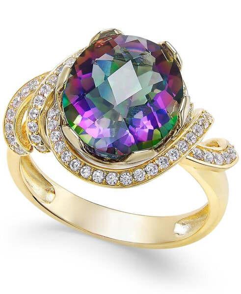 Кольцо Macy's Mystic Topaz and White Topaz