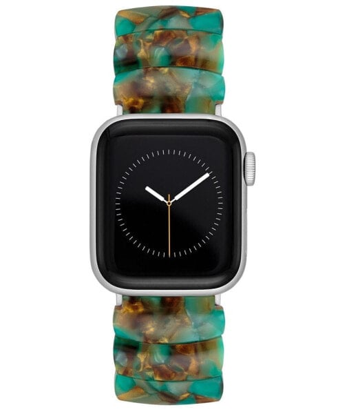 Women's Green Marbled Acetate Expansion Bracelet designed for 38/40/41mm Apple Watch