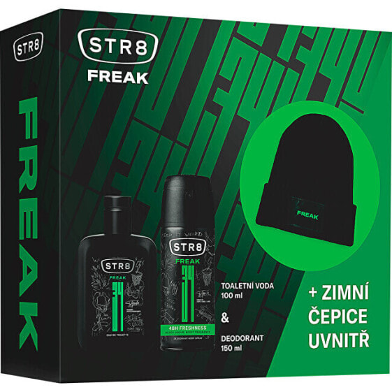 Парфюмерный набор для мужчин STR8 FR34K - EDT 100 ml + дезодорант в спрее 150 ml + чепице