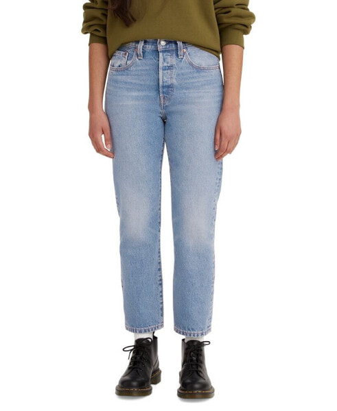 501® Cropped Straight-Leg High Rise Jeans