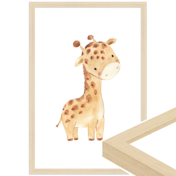 Giraffe gerahmtes Poster