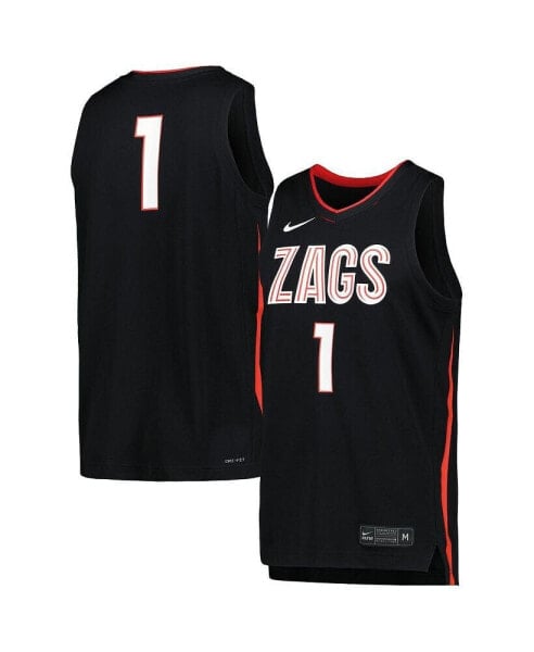 Men's Black Gonzaga Bulldogs Icon Replica Basketball Jersey