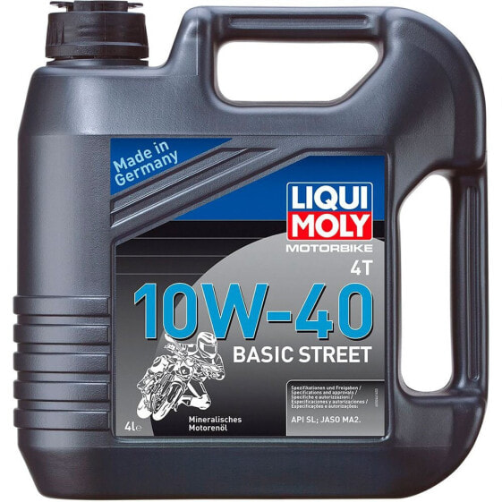 LIQUI MOLY 4T Basic Street 10W40 Mineral 1L Motor Oil