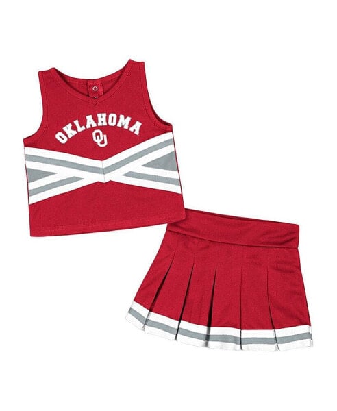 Спортивный костюм для девочек Colosseum Carousel Oklahoma Sooners Crimson