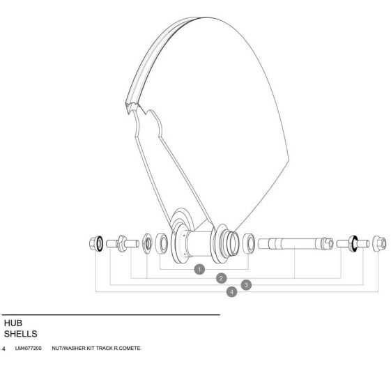 MAVIC Comete Track Nut And Washer Kit