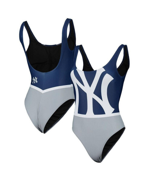 Women's Navy New York Yankees Team One-Piece Bathing Suit